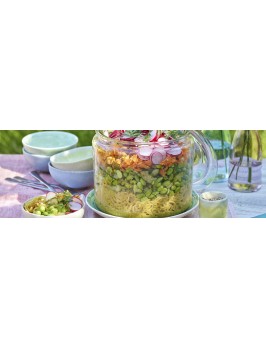 Asiatischer Schichtsalat