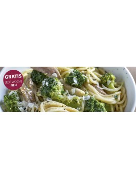Brokkoli-Pasta mit Austernpilzen