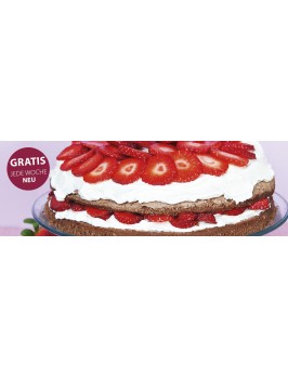 Erdbeer-Kakao-Torte