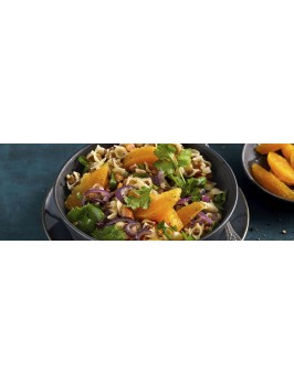 Fruchtiger Linsen-Nudel-Salat mit Wurzelgemüse