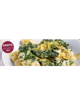 Gnocchi in Spinat-Orangen-Creme