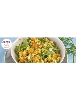 Möhren-Couscous mit Feta
