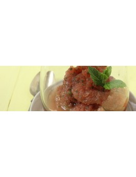 Tomaten-Wassermelonen-Granita