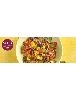 Ofengemüse mit Rote-Linsen-Dal