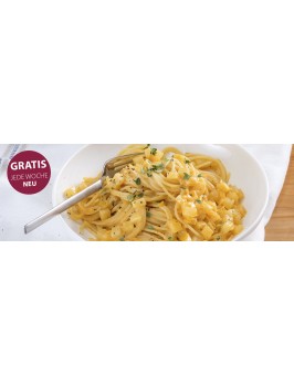 Pasta mit Steckrüben-Carbonara