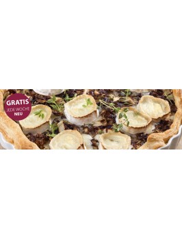 Radicchio-Tarte mit Ziegenkäse