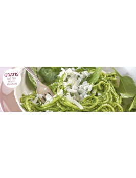 Spaghetti mit Spinatpesto