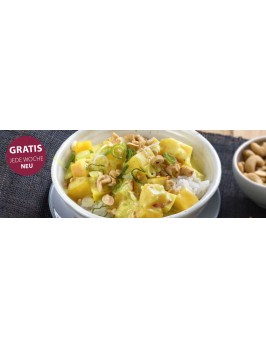 Steckrüben-Apfel-Curry mit Basmatireis
