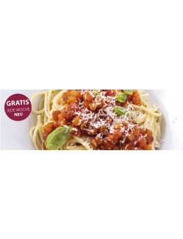 Steckrüben-Bolognese mit Spaghetti